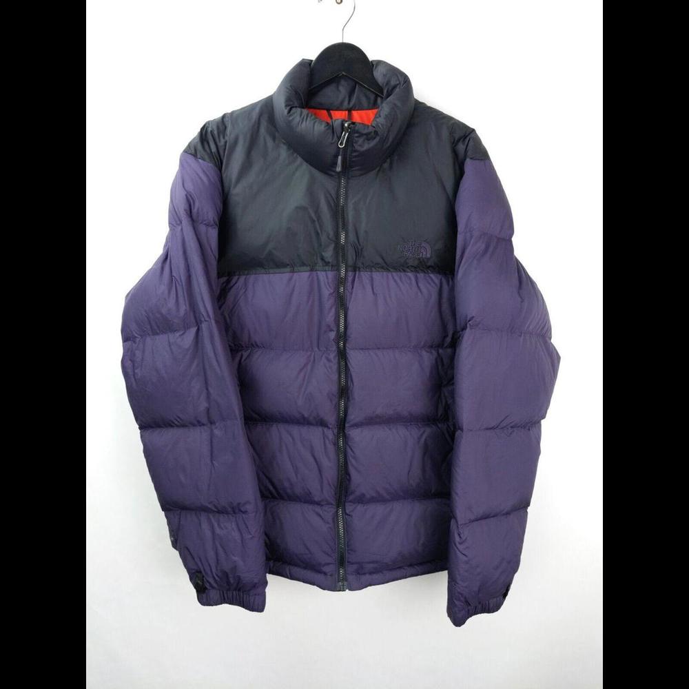 [SOLD] THE NORTH FACE Nuptse 2 Down Jacket Coat Sz XL Black / Purple / Orange